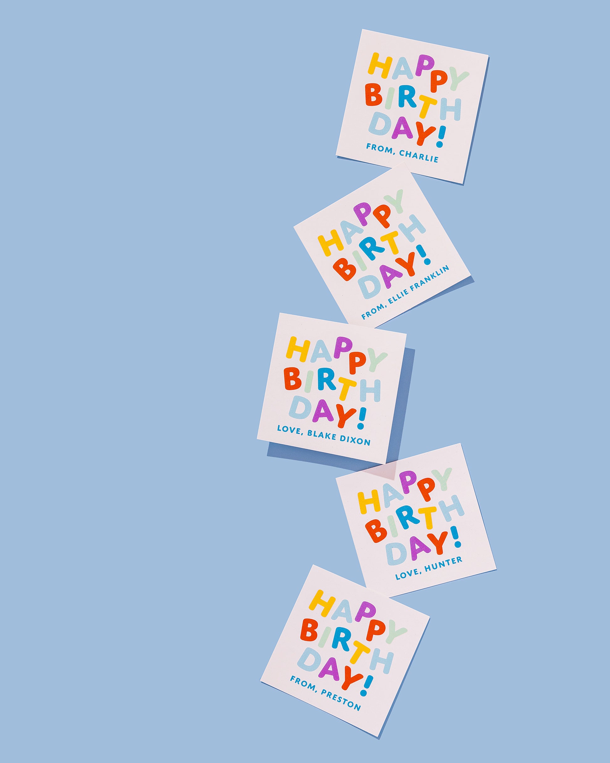 Personalized Happy Birthday Gift Tag or Sticker - The Birthday Party Project