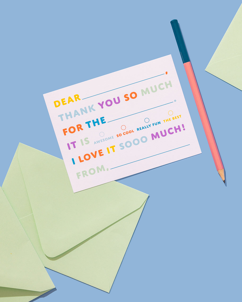 Kids Fill In Thank You Notes - The Birthday Party Project