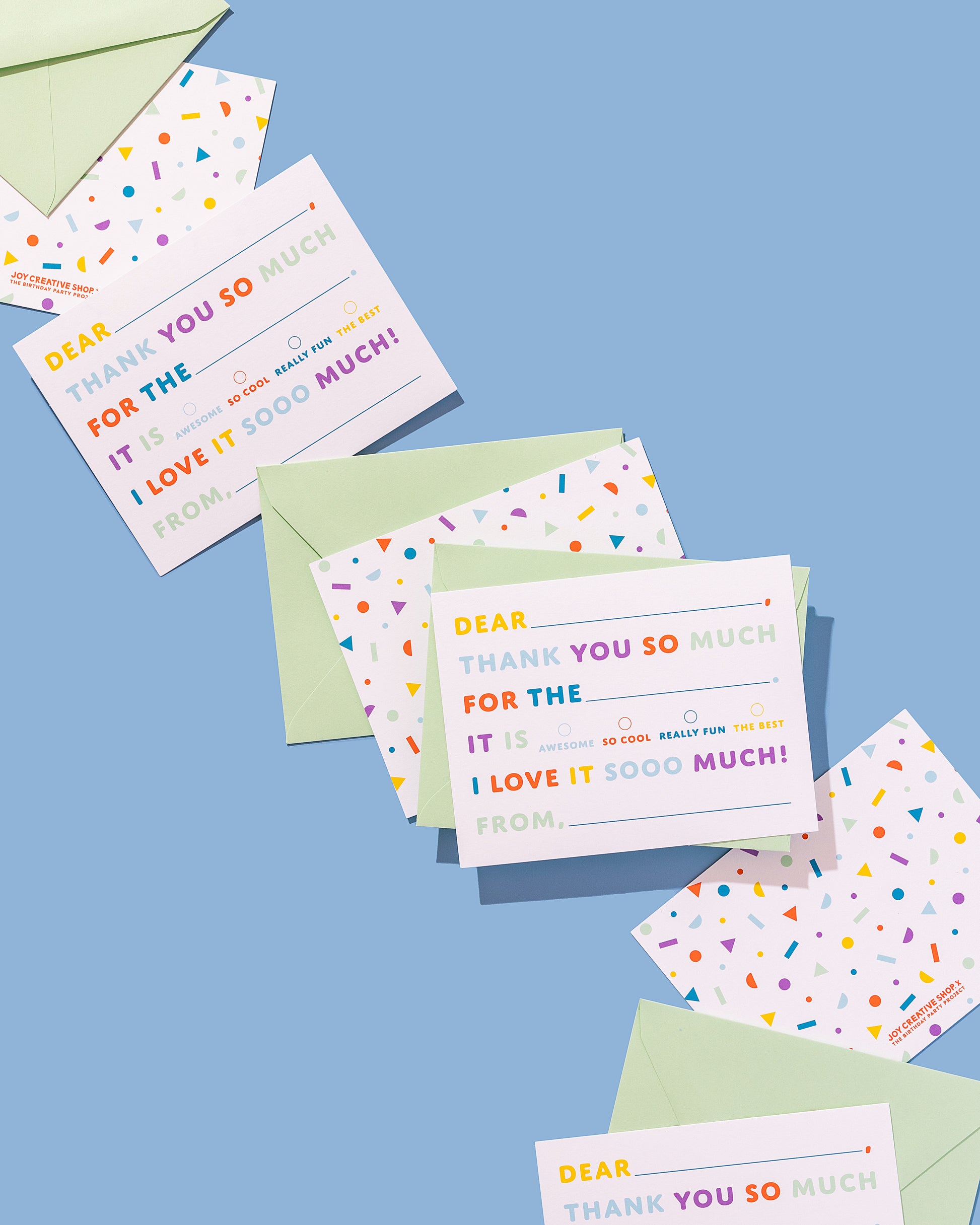 Kids Fill In Thank You Notes - The Birthday Party Project