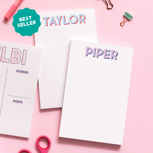 Modern Classics First Name Notepad