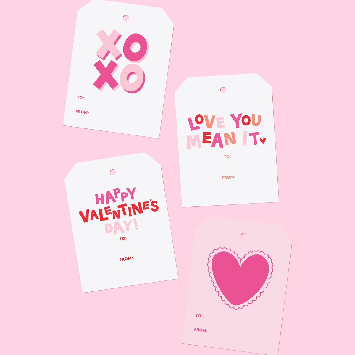 Mini Bag of Tags - Valentine&#39;s Day