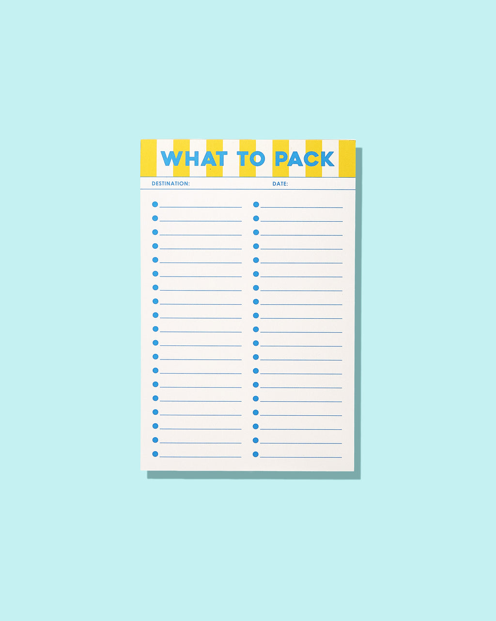 JCS x Sunshine Tienda Packing Notepad
