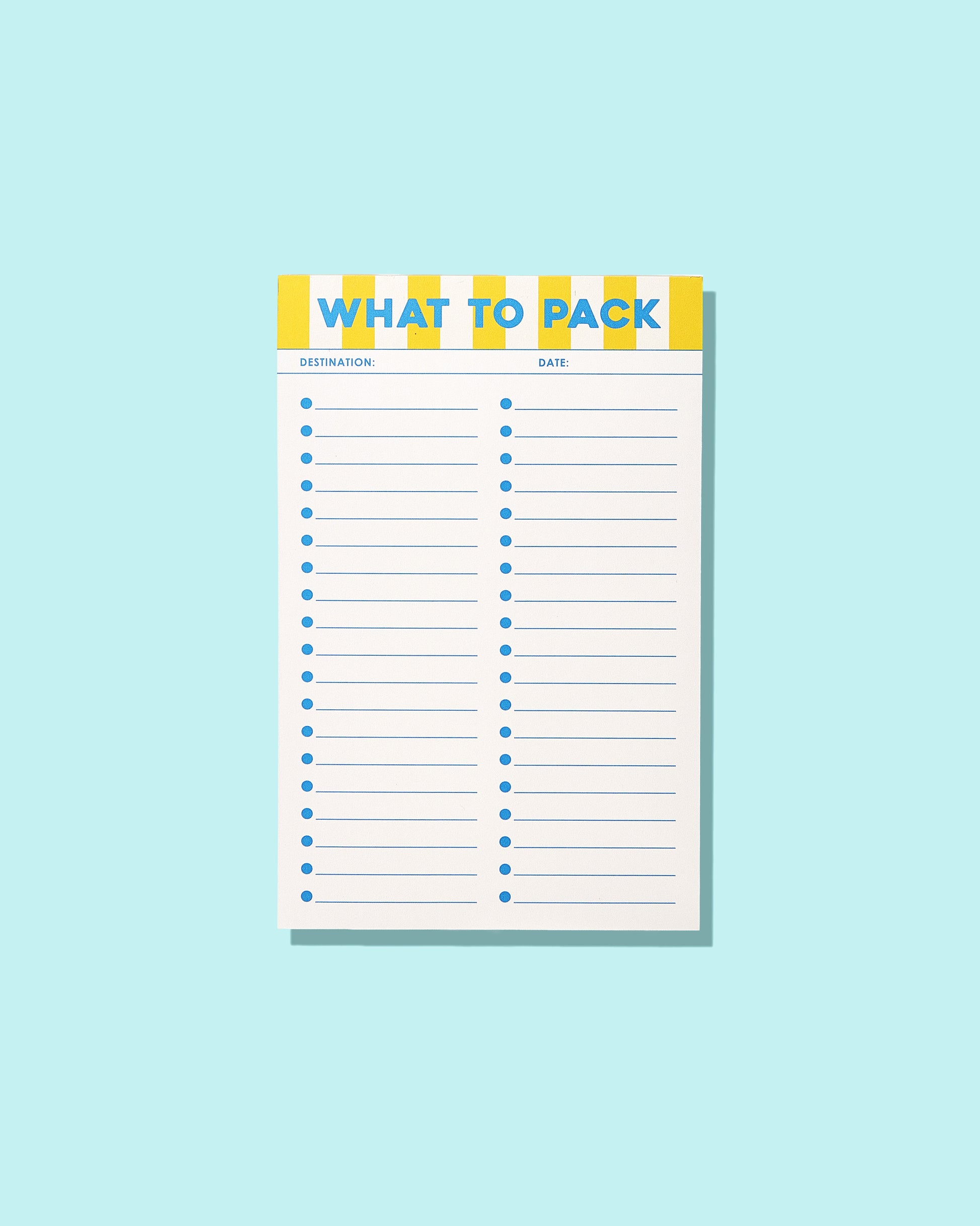 JCS x Sunshine Tienda Packing Notepad
