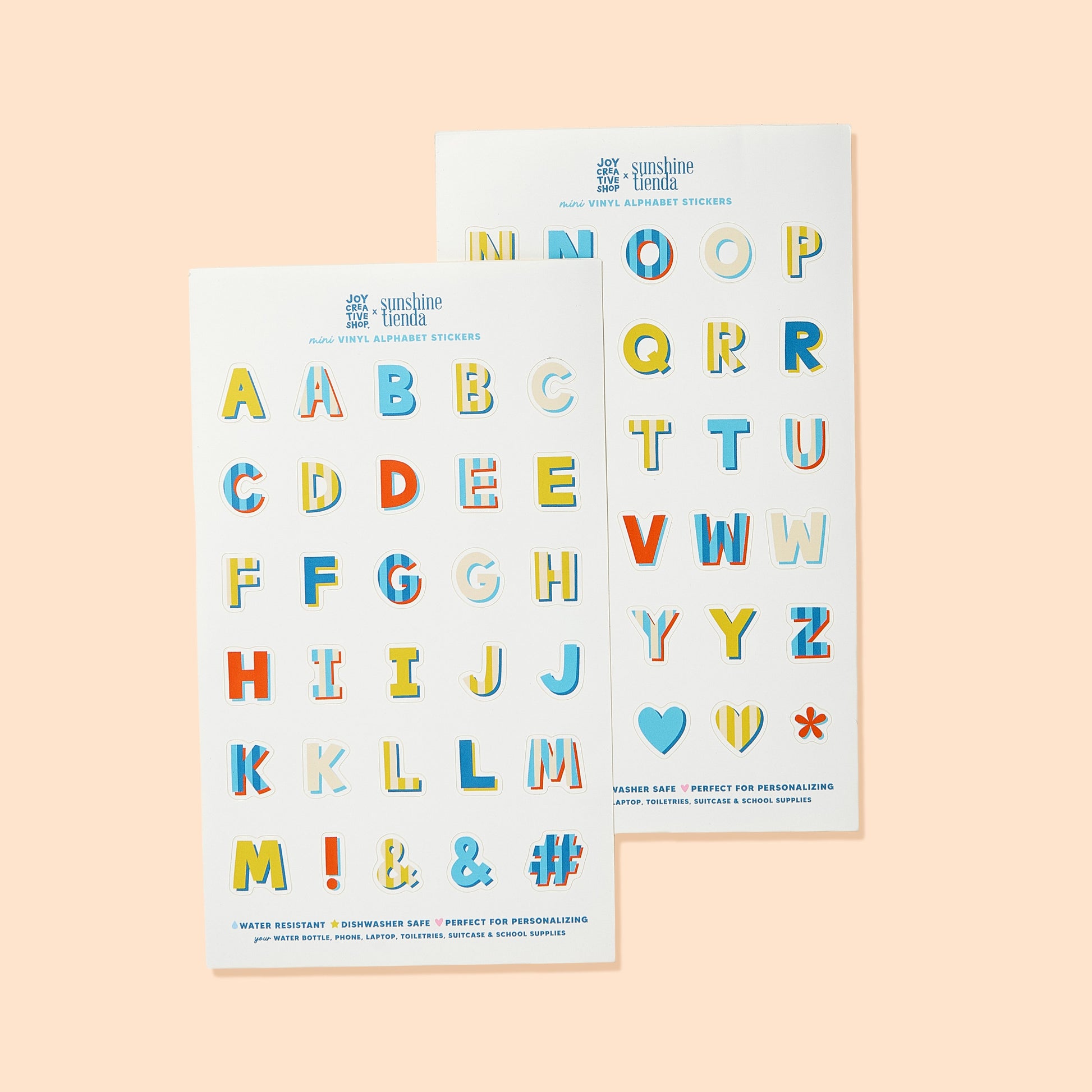 JCS x Sunshine Tienda Mini Alphabet Stickers