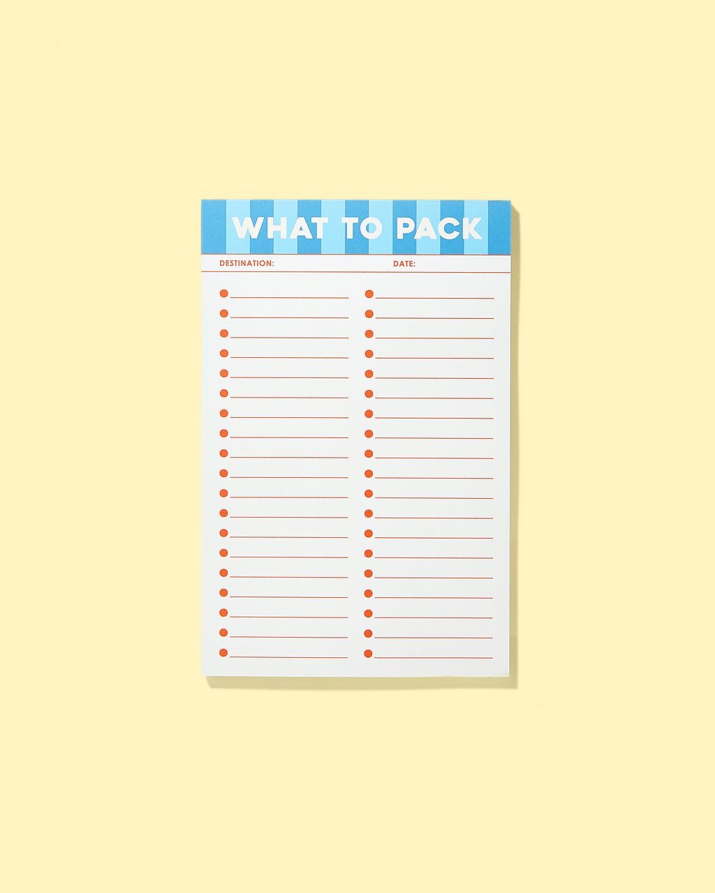 JCS x Sunshine Tienda Packing Notepad