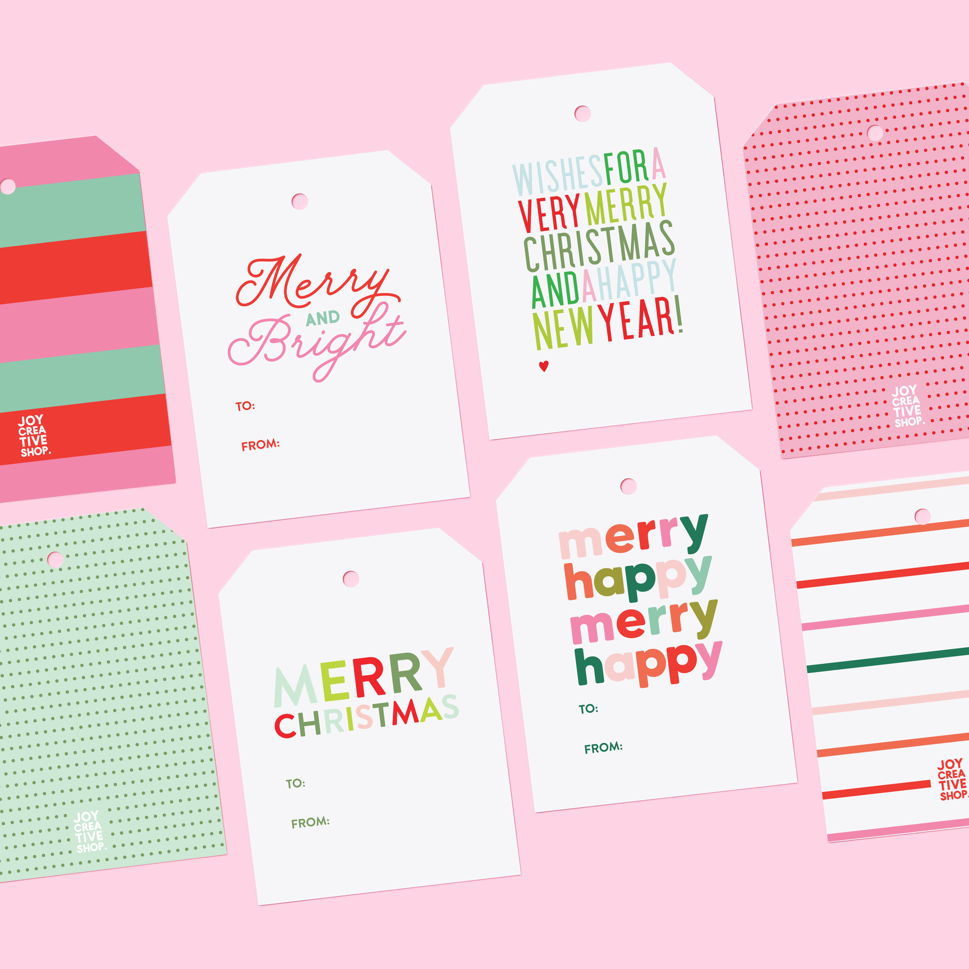 Mini Bag of Tags - Very Merry Christmas
