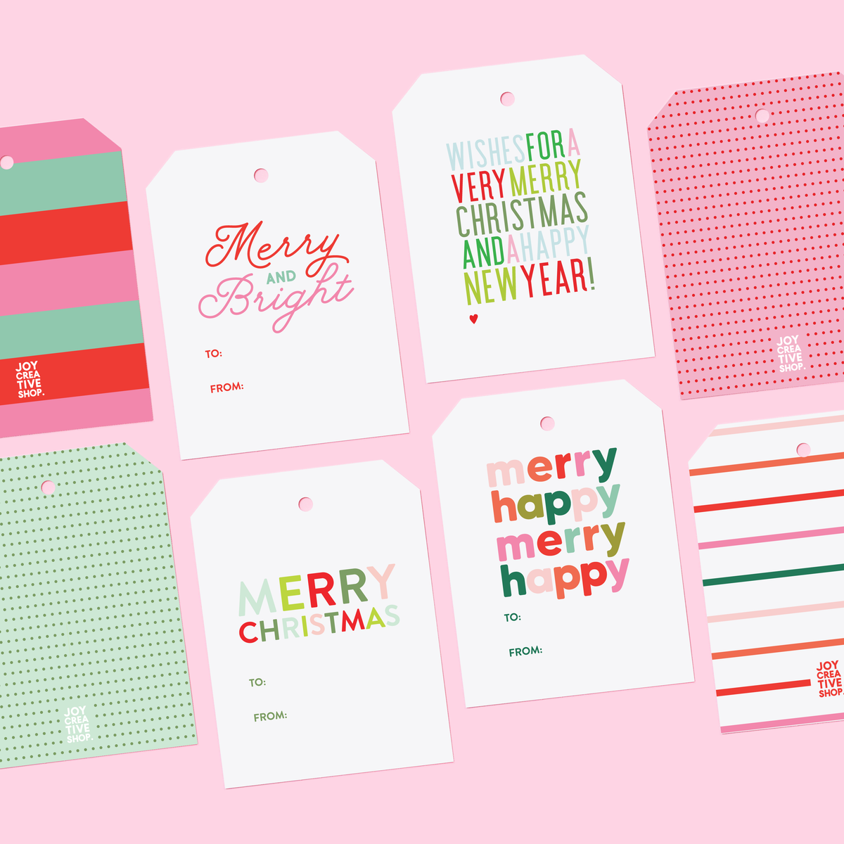 Mini Bag of Tags - Very Merry Christmas