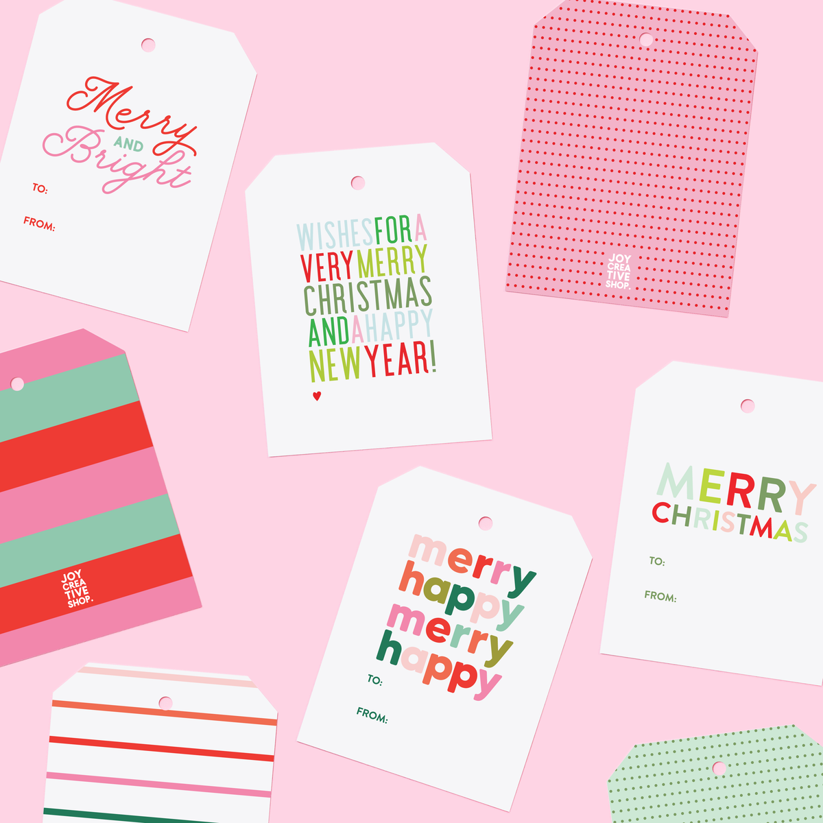 Mini Bag of Tags - Very Merry Christmas