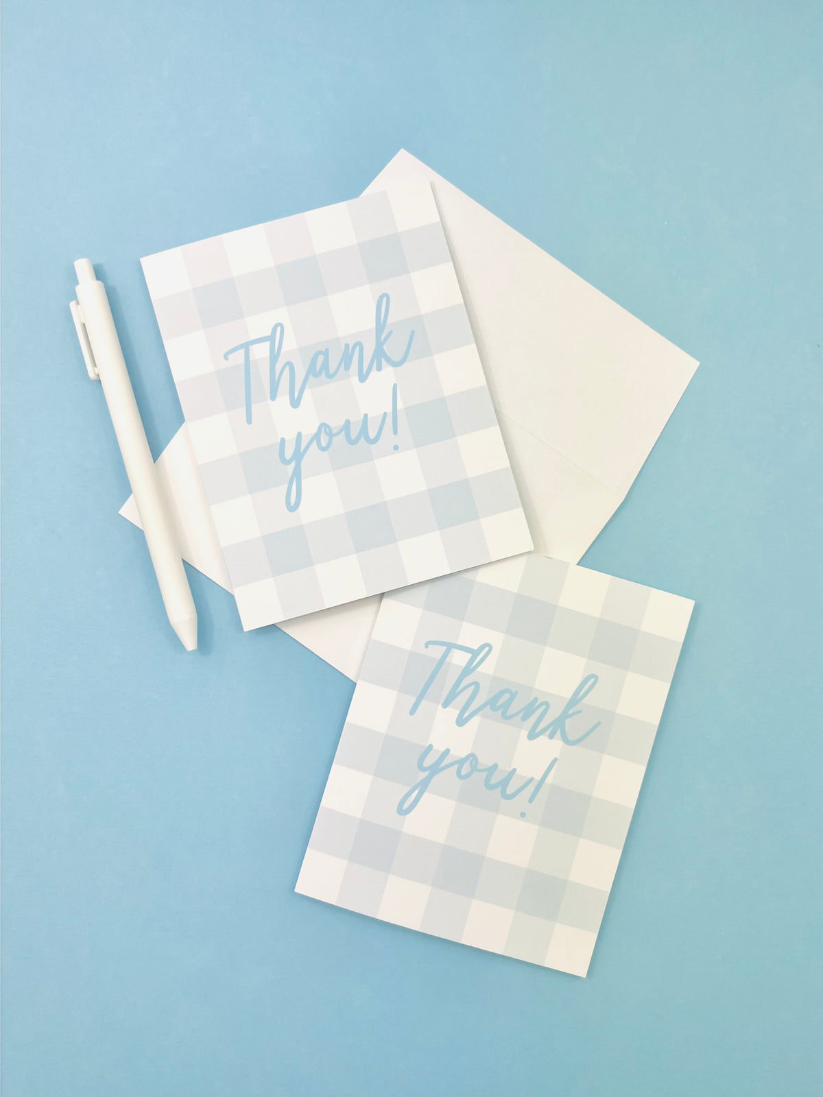 JCS x RR Gingham Folded Thank You Note