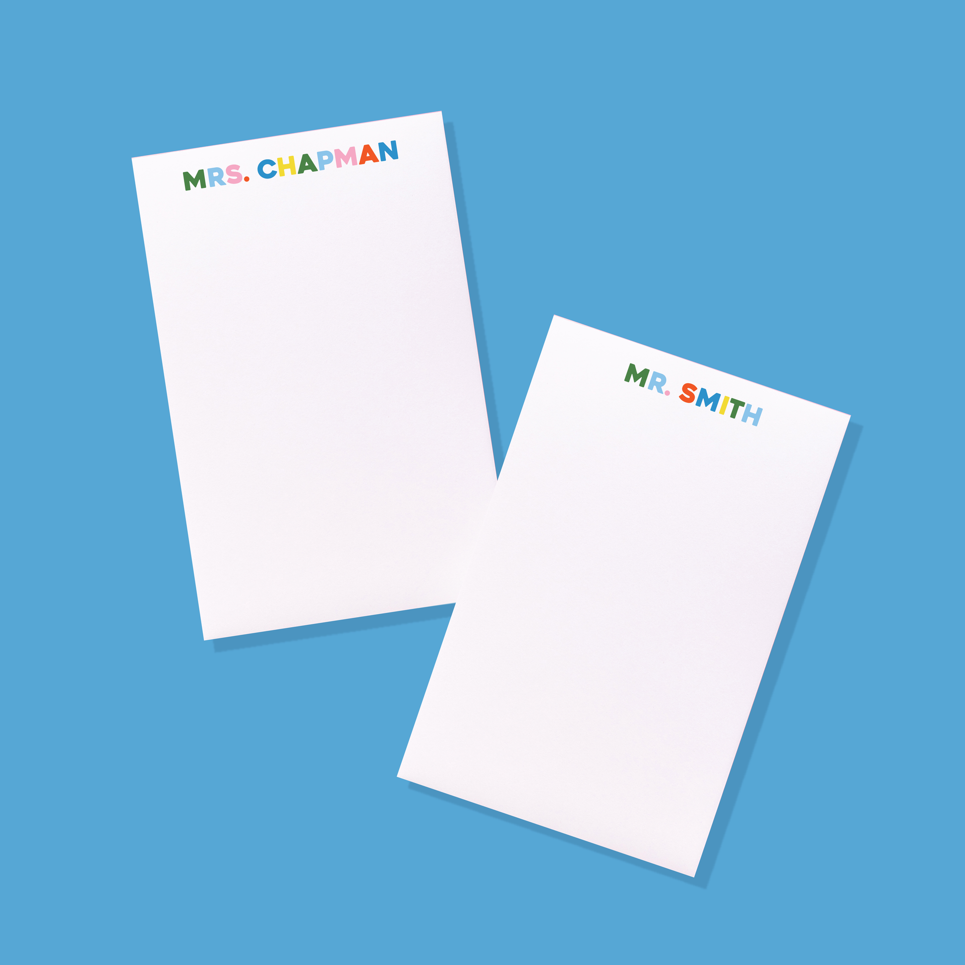 School Supplies Personalized Teacher Notepad