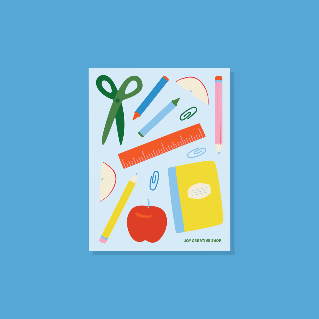 School Supplies Sealing Stickers