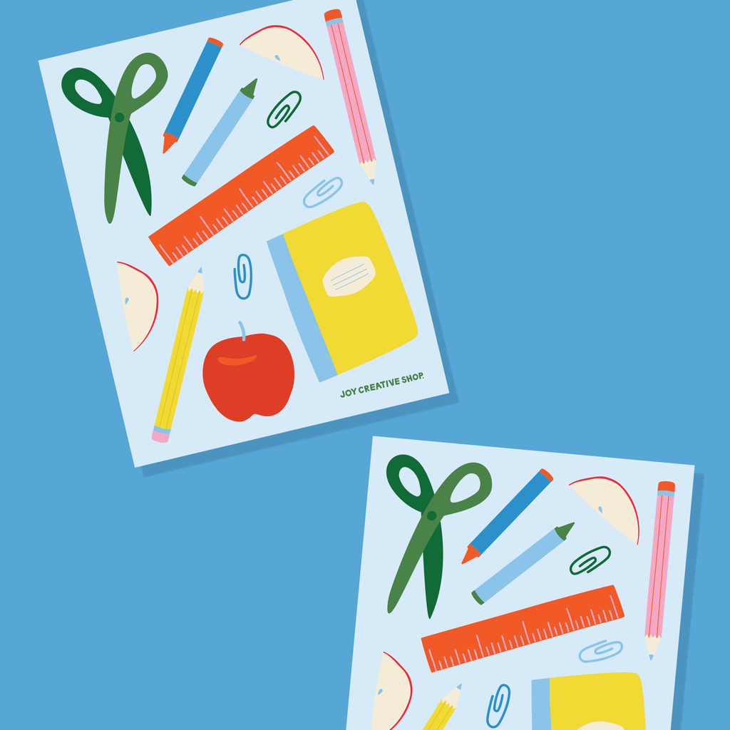 School Supplies Sealing Stickers