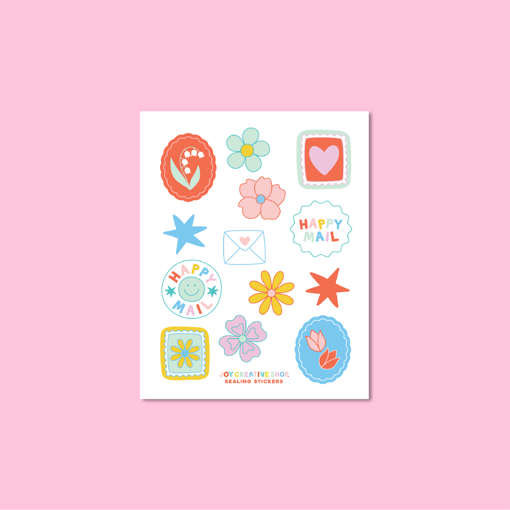 Happy Mail Sealing Stickers