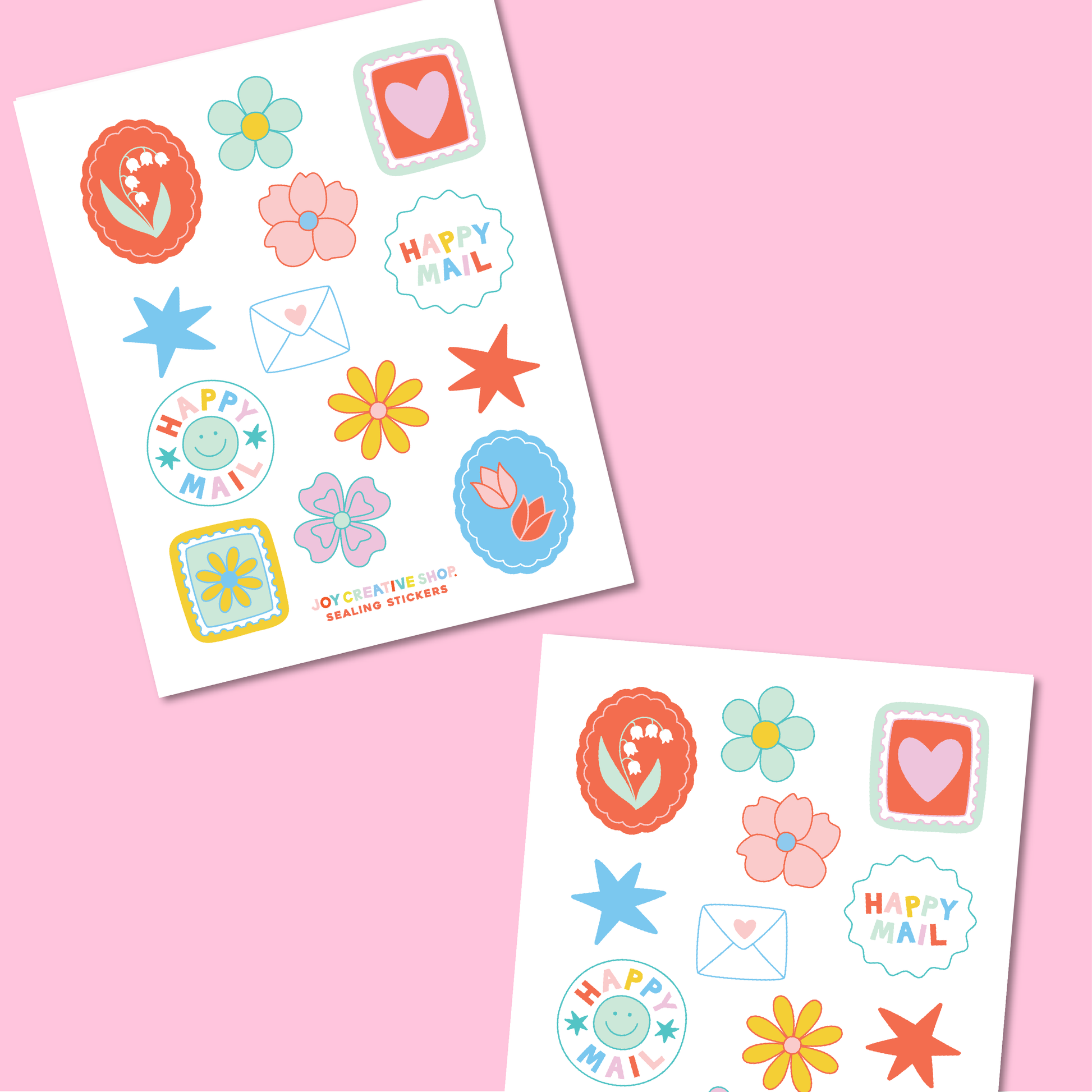 Happy Mail Sealing Stickers