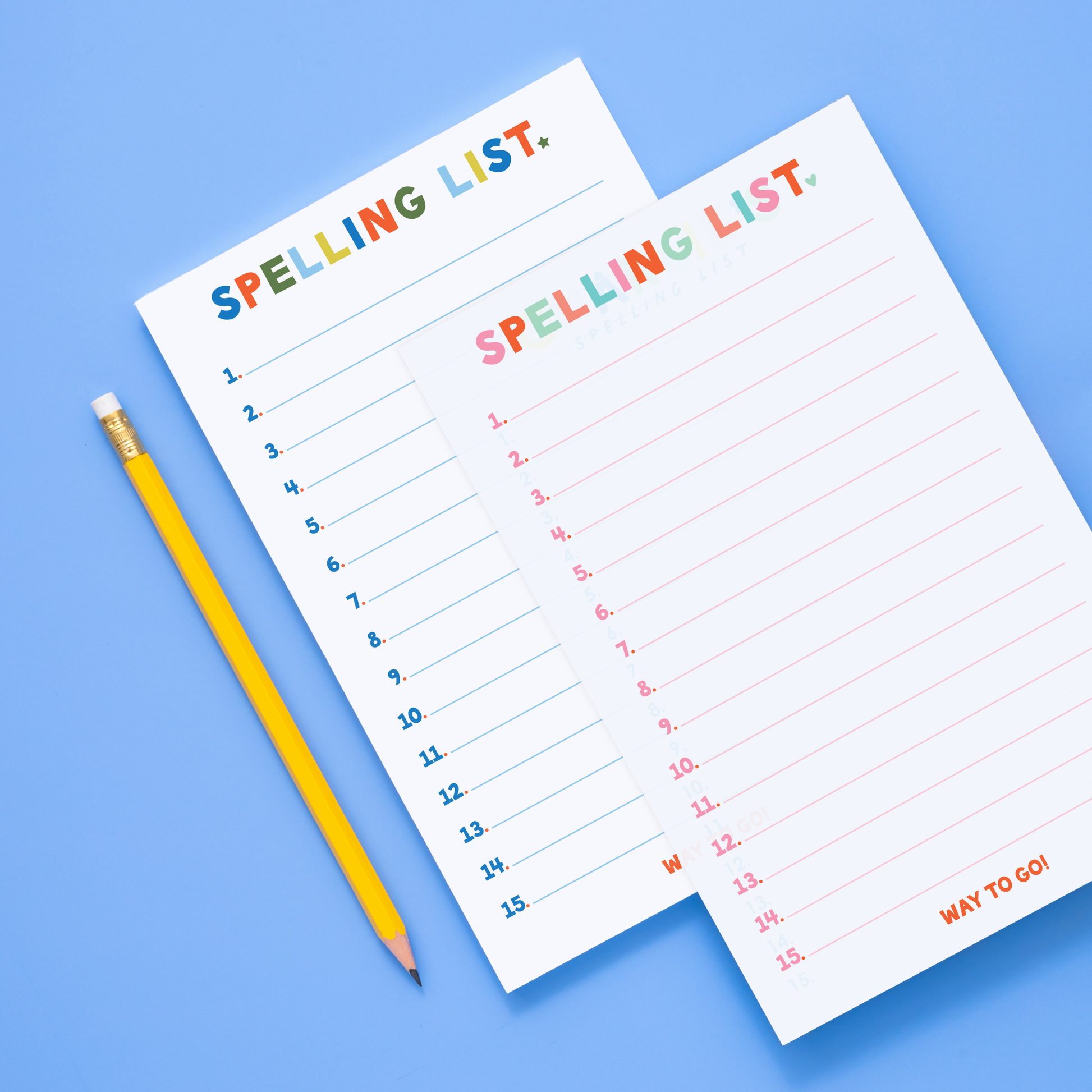 Spelling List Notepad