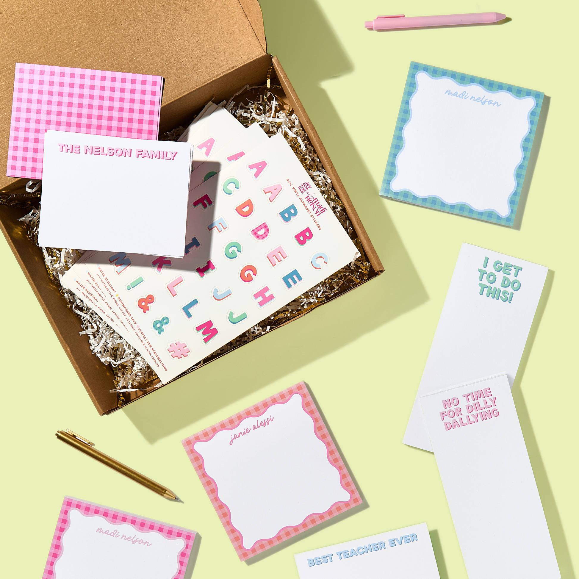 JCS x Madi Nelson Mini Alphabet Stickers