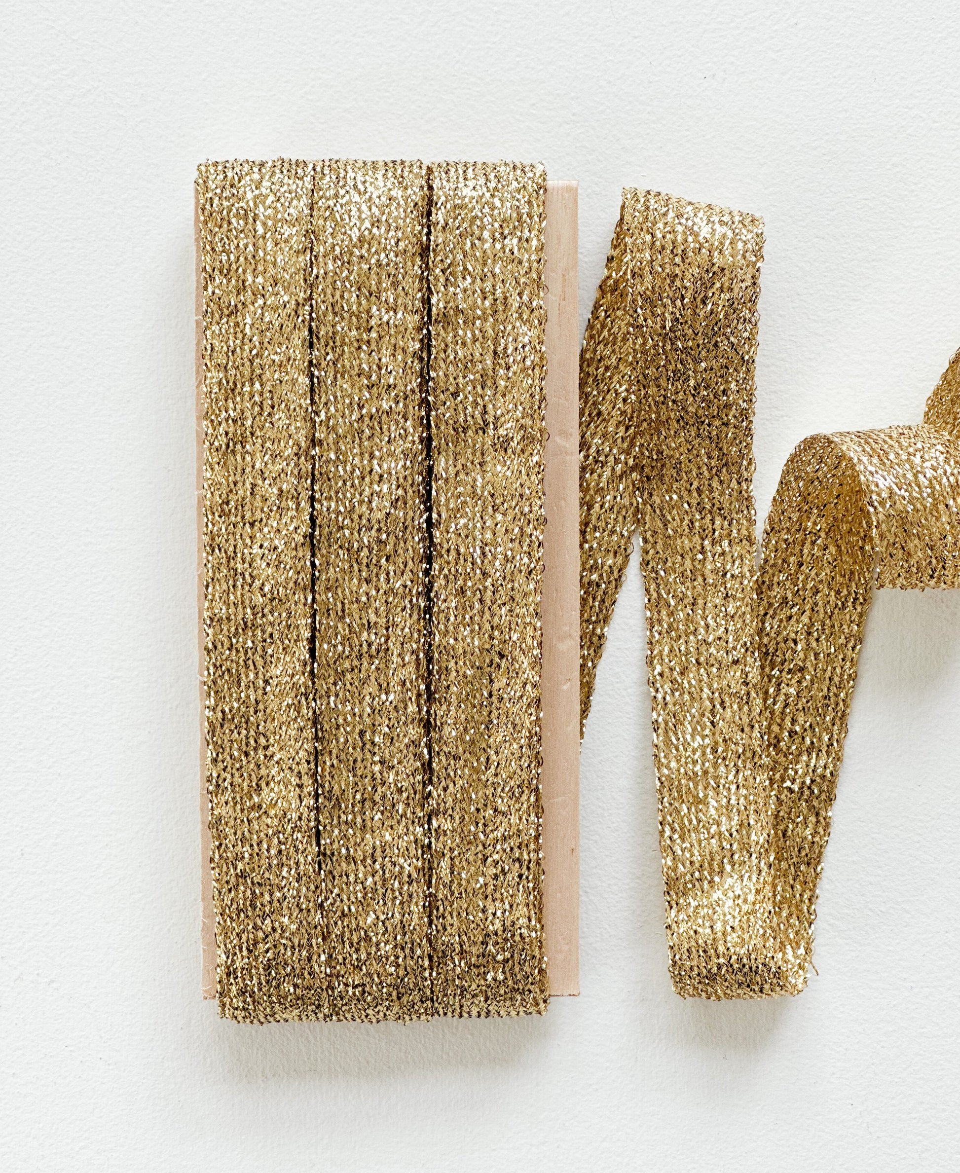 Metallic Braided ribbon 5/8" width