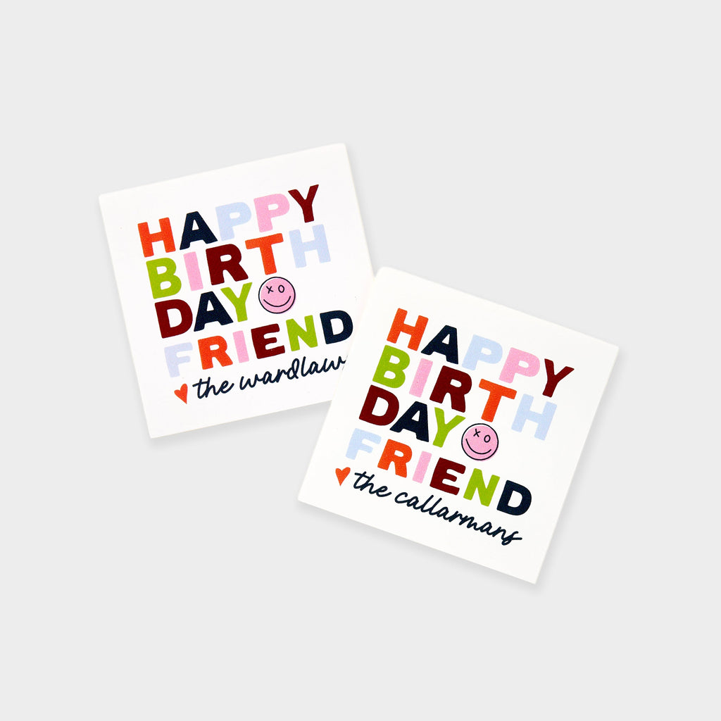JCS x Allie+Bess Personalized Birthday Stickers