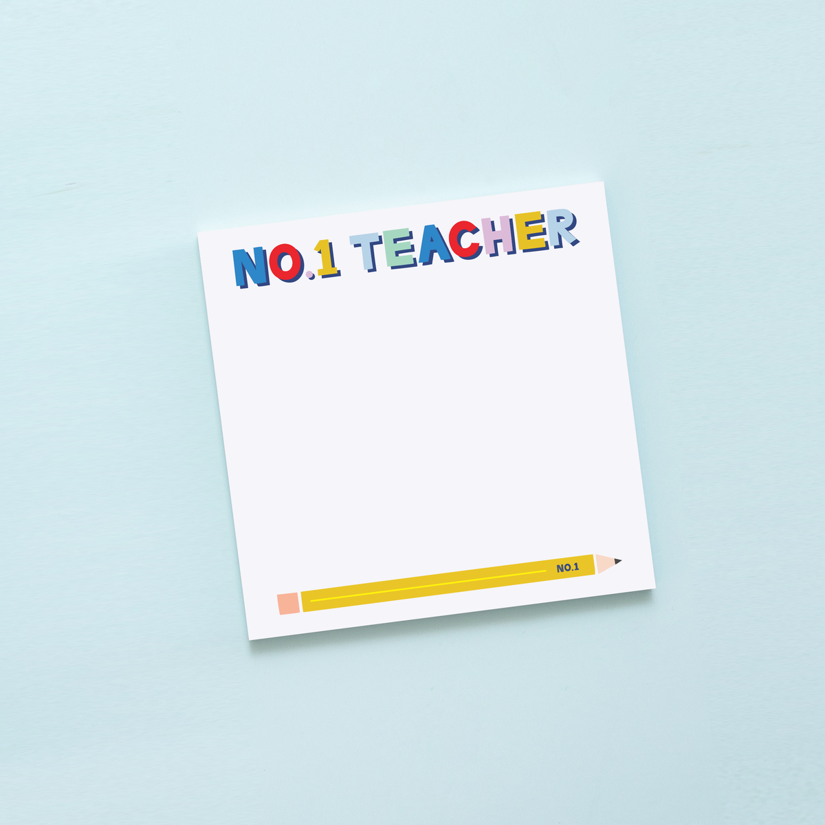 No.1 Teacher Square Notepad