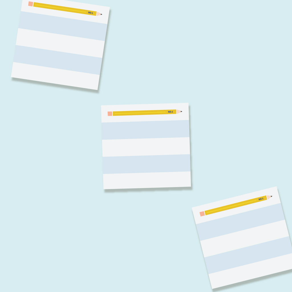 Teacher "Pencil" Sticky Notes