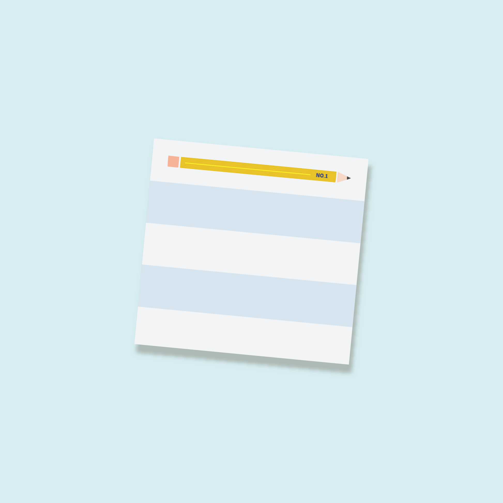 Teacher "Pencil" Sticky Notes