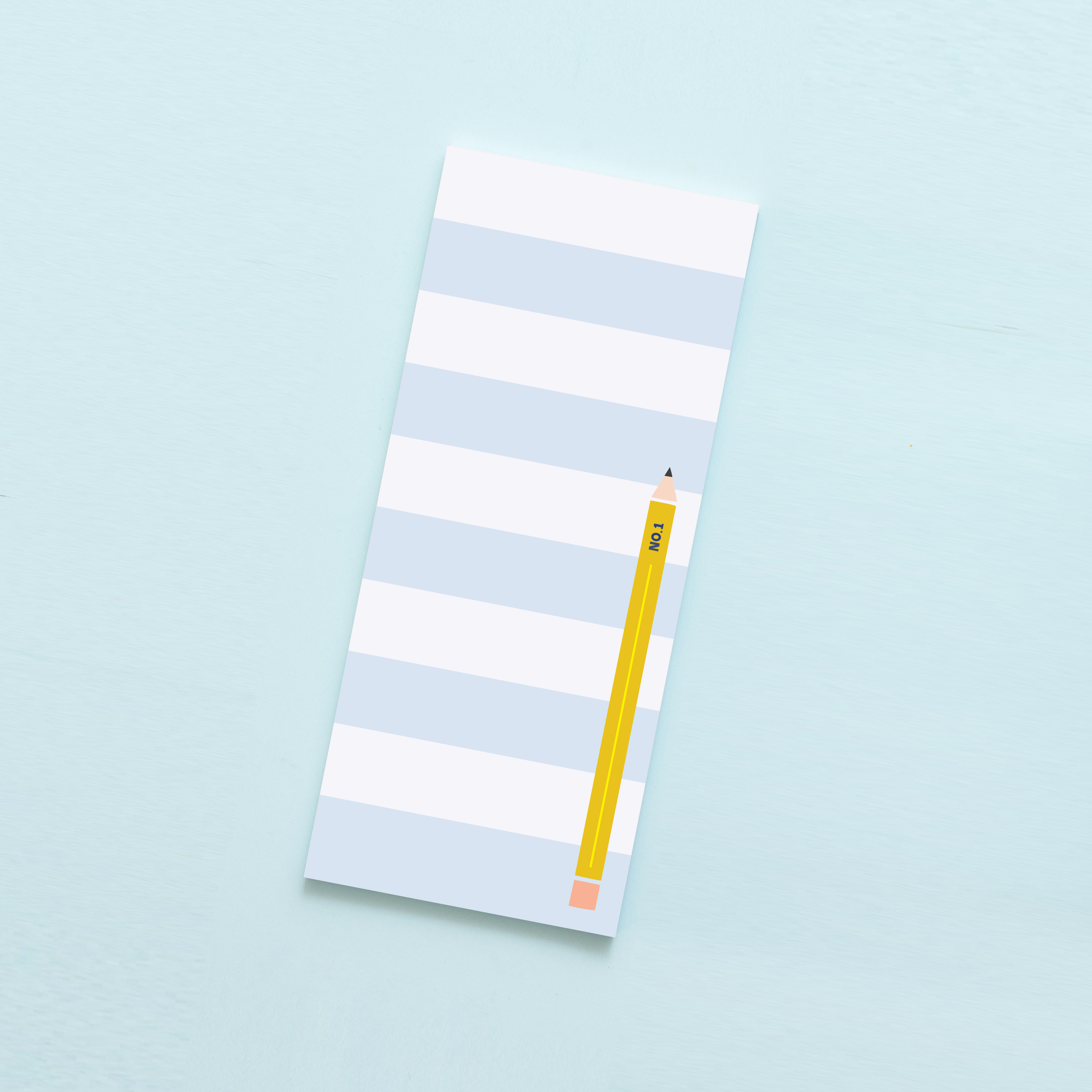 Striped Pencil Notepad – Joy Creative Shop