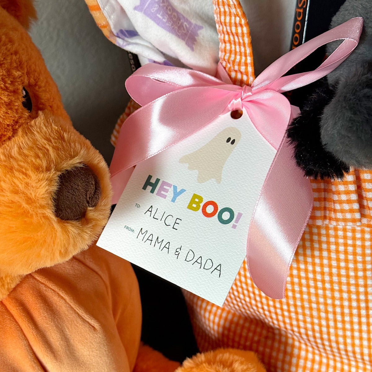 Fall & Halloween HEY BOO Gift Tags
