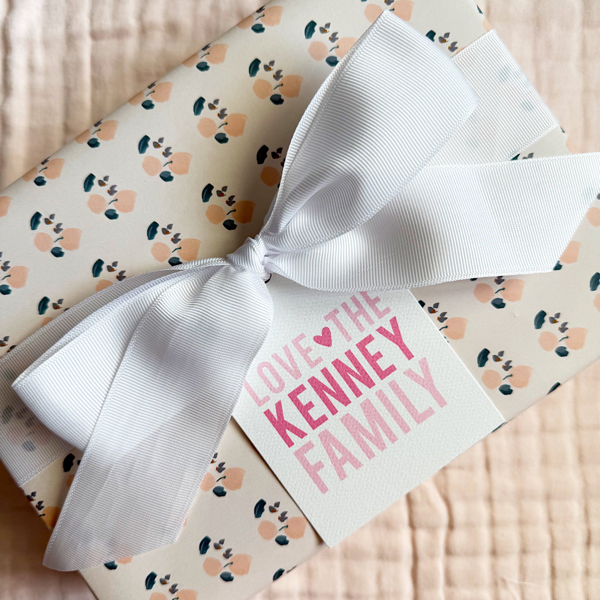 Family Heart Gift Tags