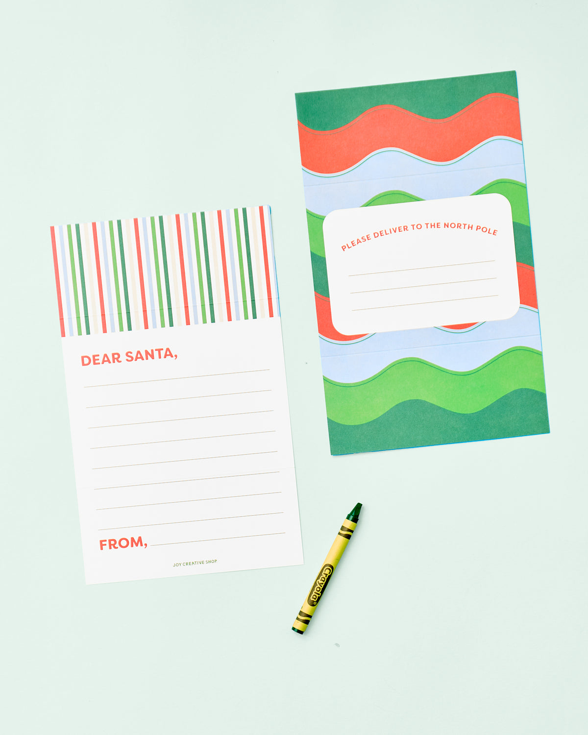 Kids Santa Letters Tri-folds Set