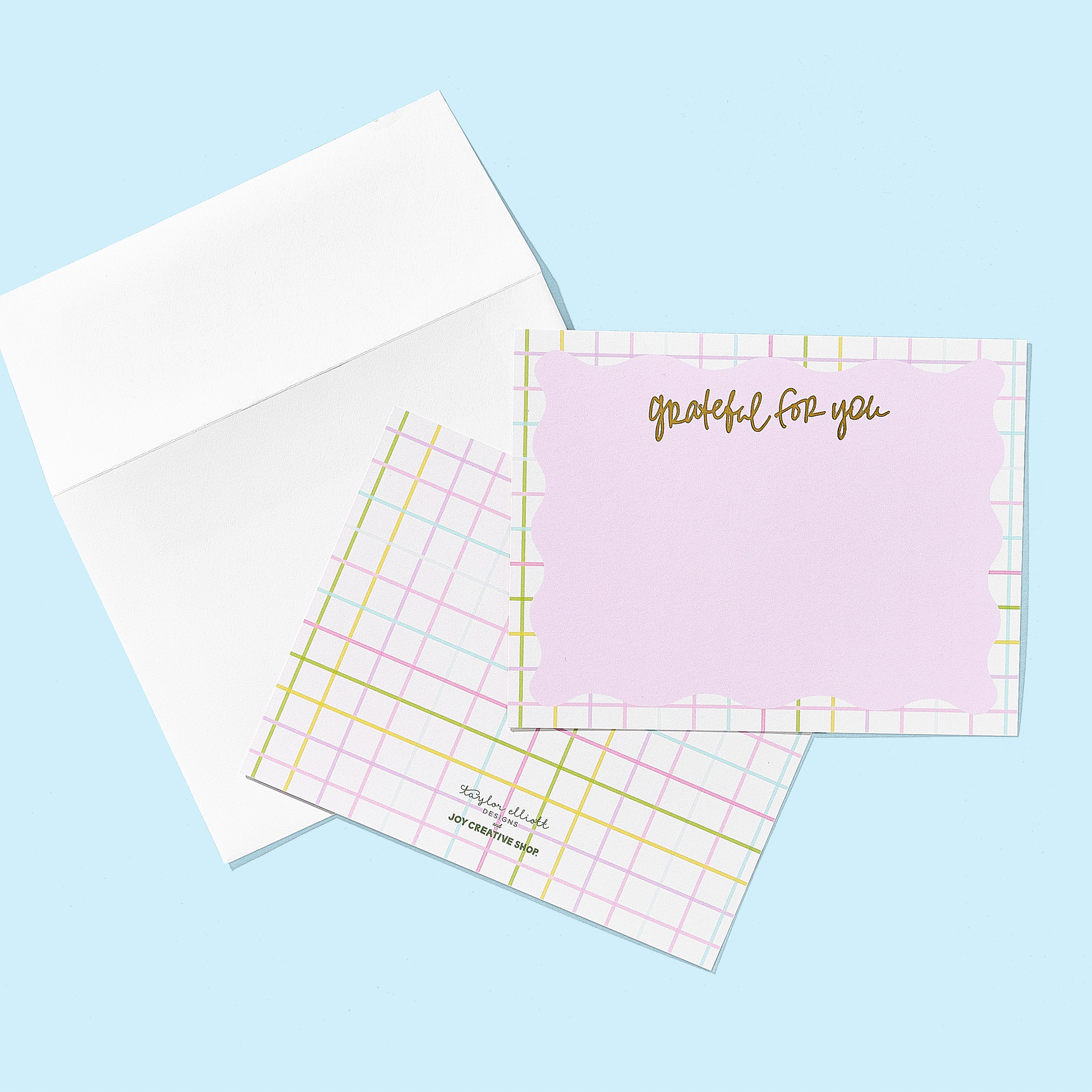 JCS x TED Gold Foil "Grateful for You" Notecards