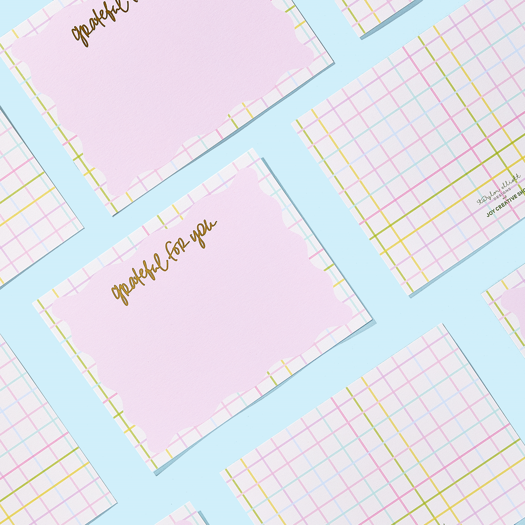 JCS x TED Gold Foil "Grateful for You" Notecards