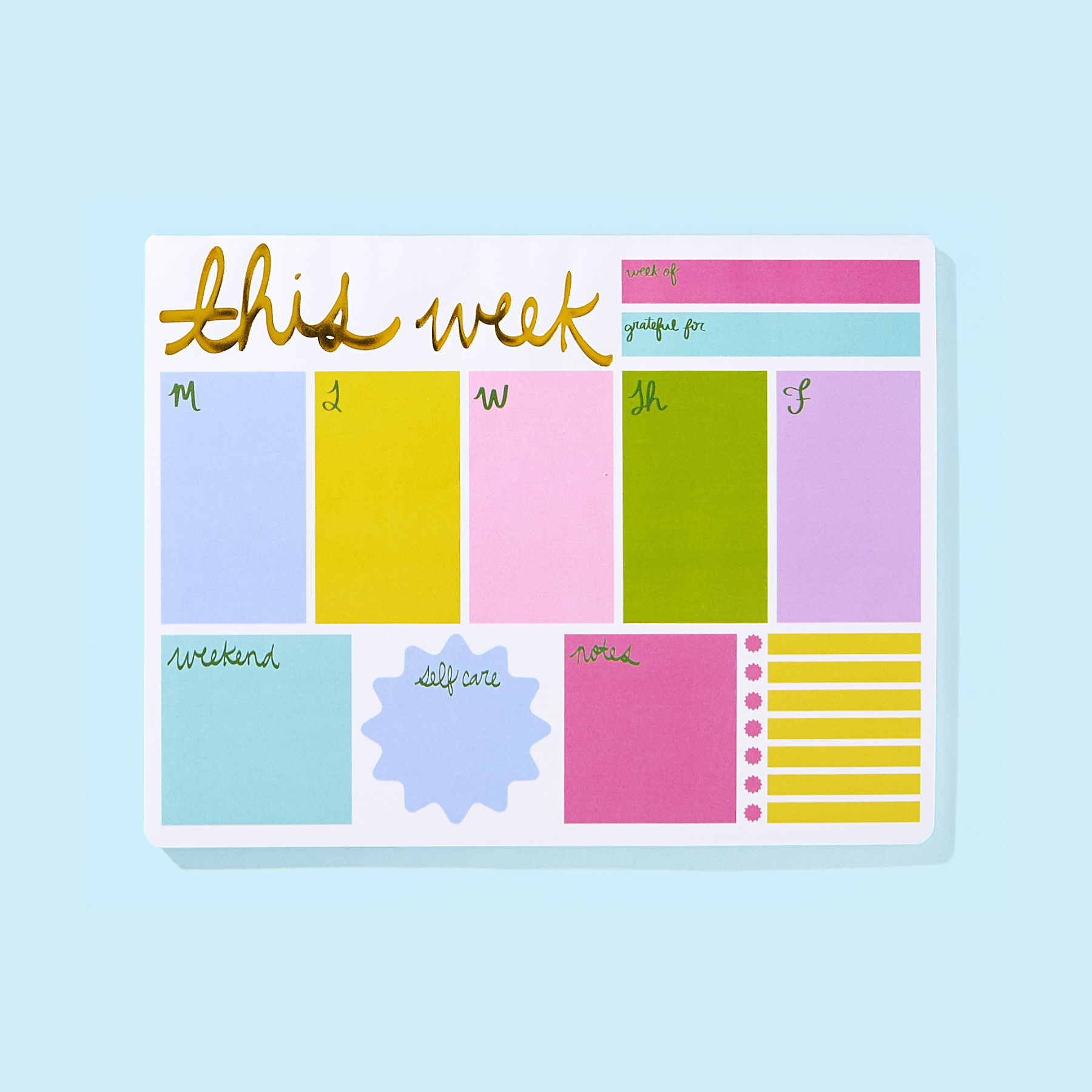 JCS x TED Weekly Planner