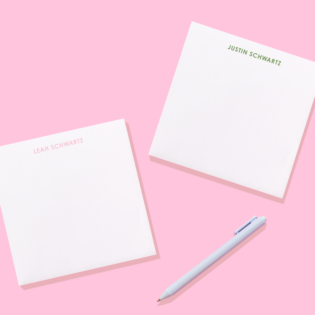 Traditional Block Personalized Notepad
