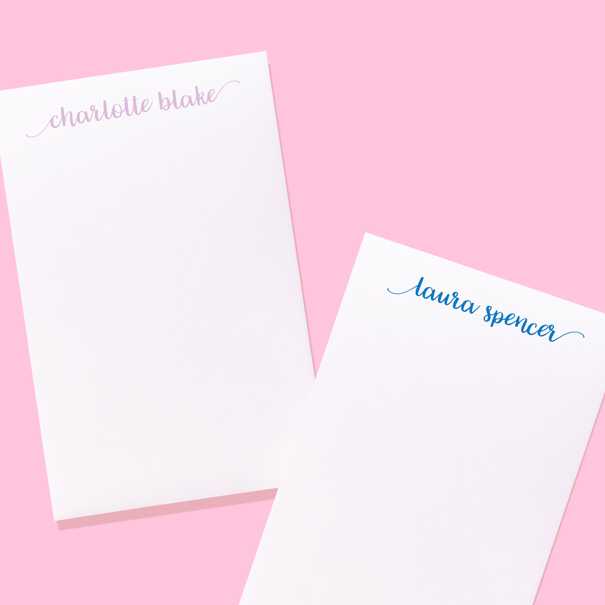 Whimsical Calligraphy Script Personalized Notepad