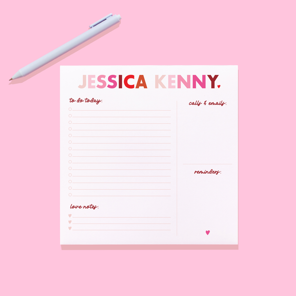 Valentine Daily Task Notepad