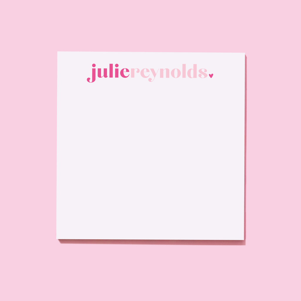 Valentine's Day Cheerful Heart Personalized Notepad