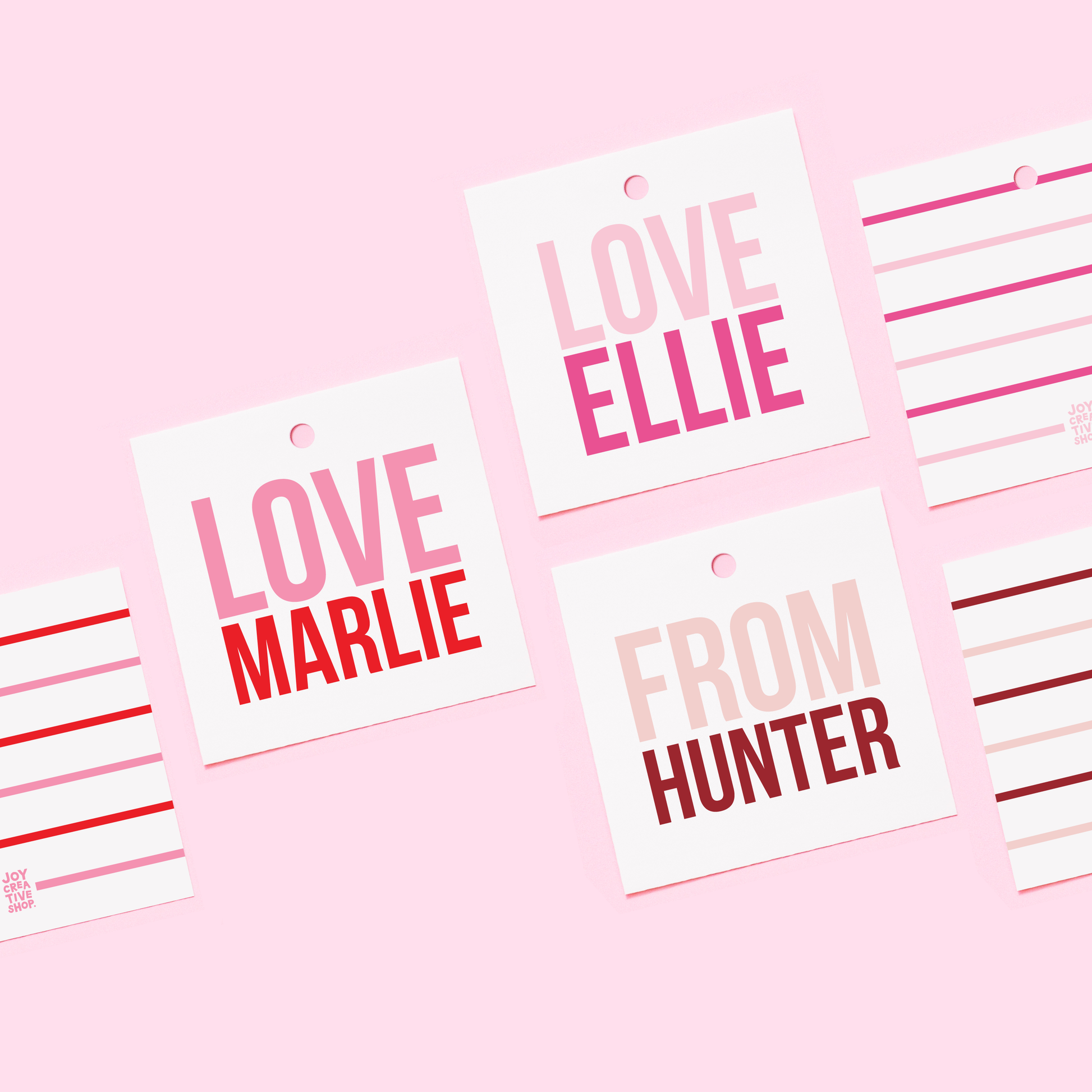 Valentine's Love/From Personalized Gift Tags or Stickers