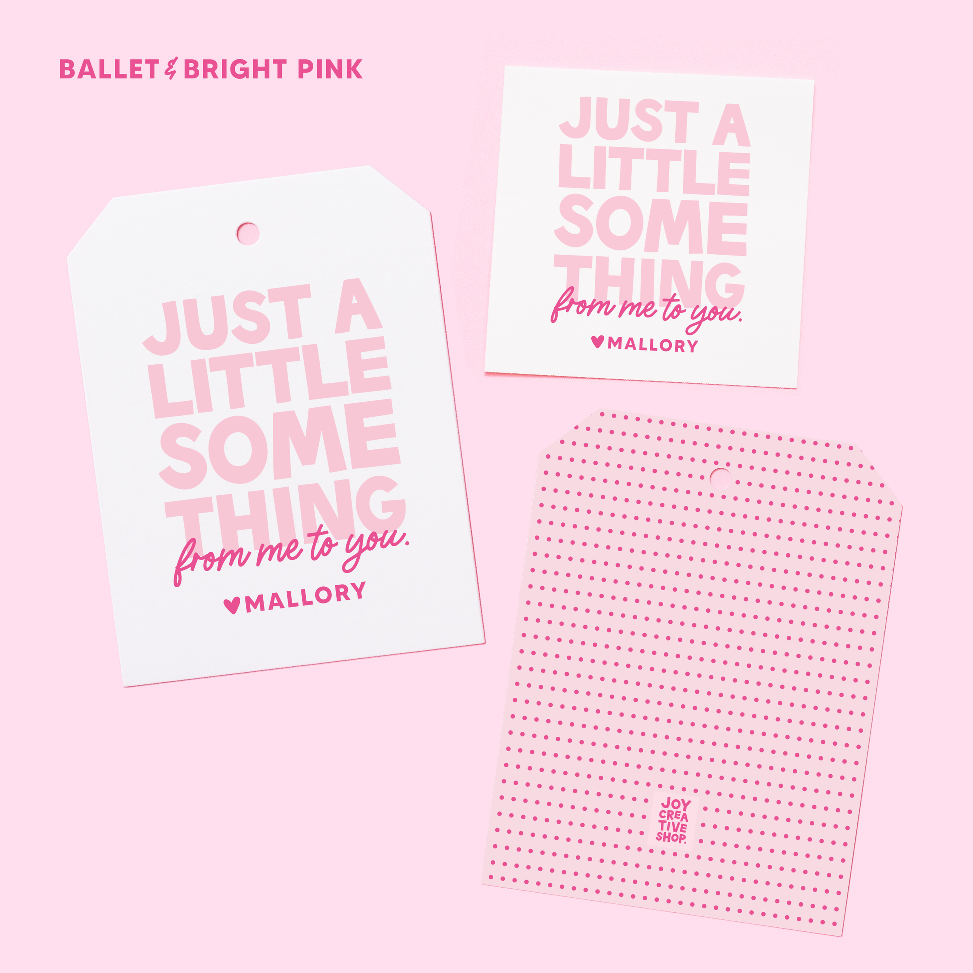 Valentine's Just a Little Something Personalized Gift Tag or Sticker