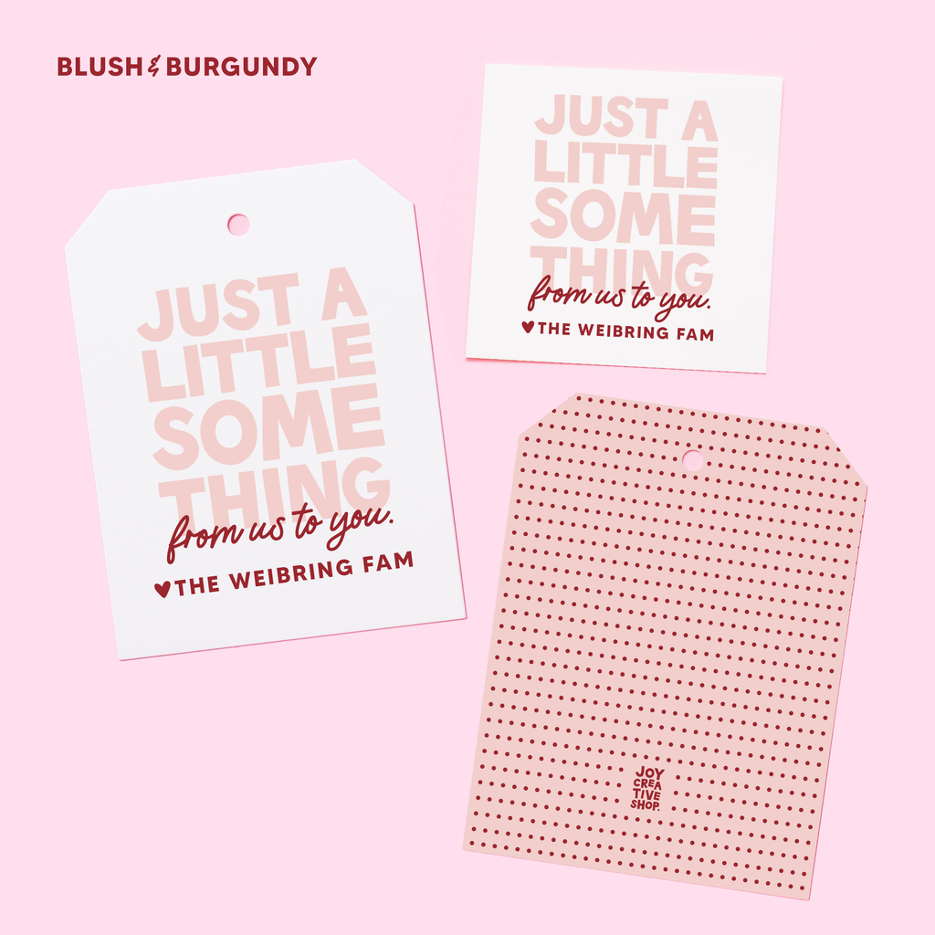 Valentine's Just a Little Something Personalized Gift Tag or Sticker