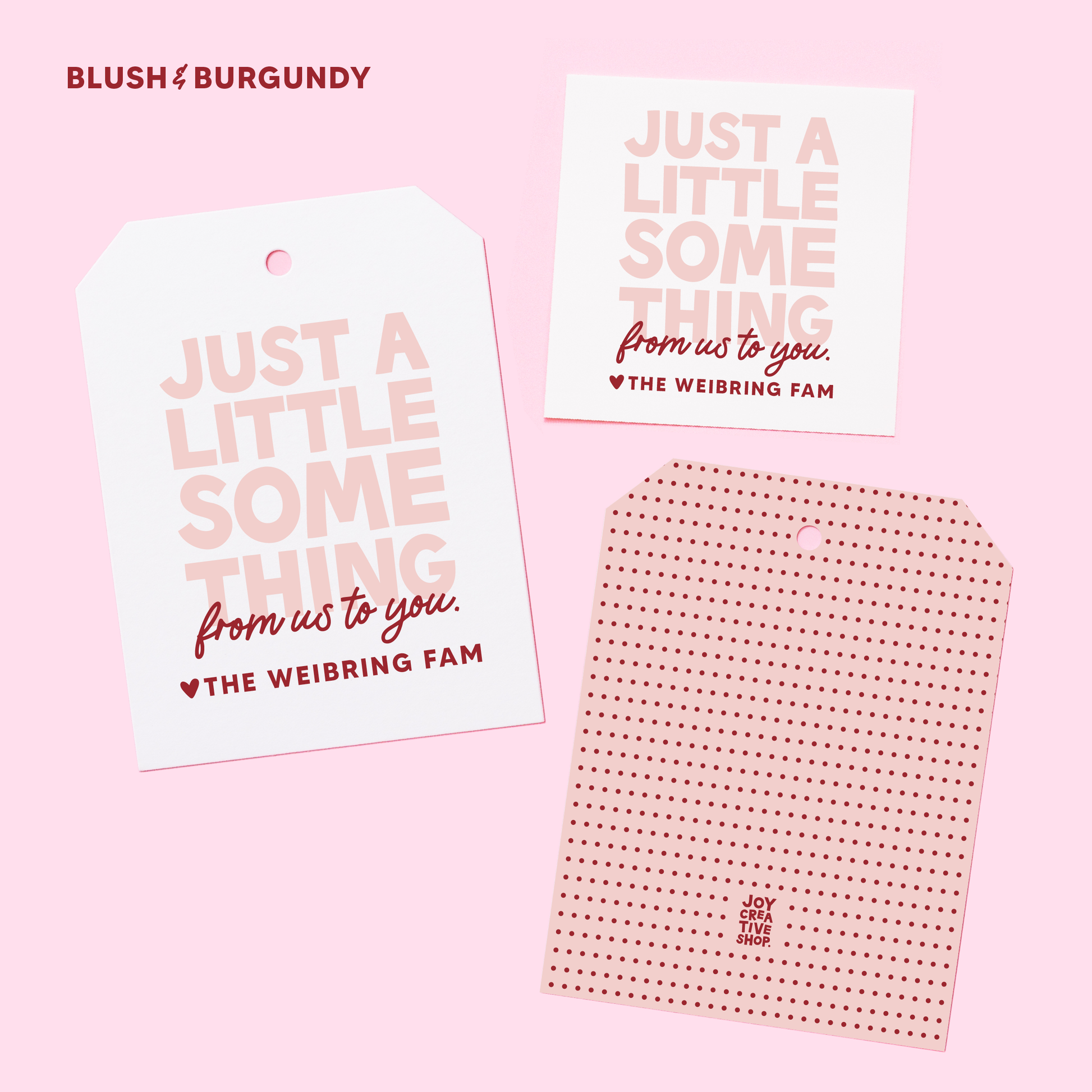 Valentine's Just a Little Something Personalized Gift Tag or Sticker