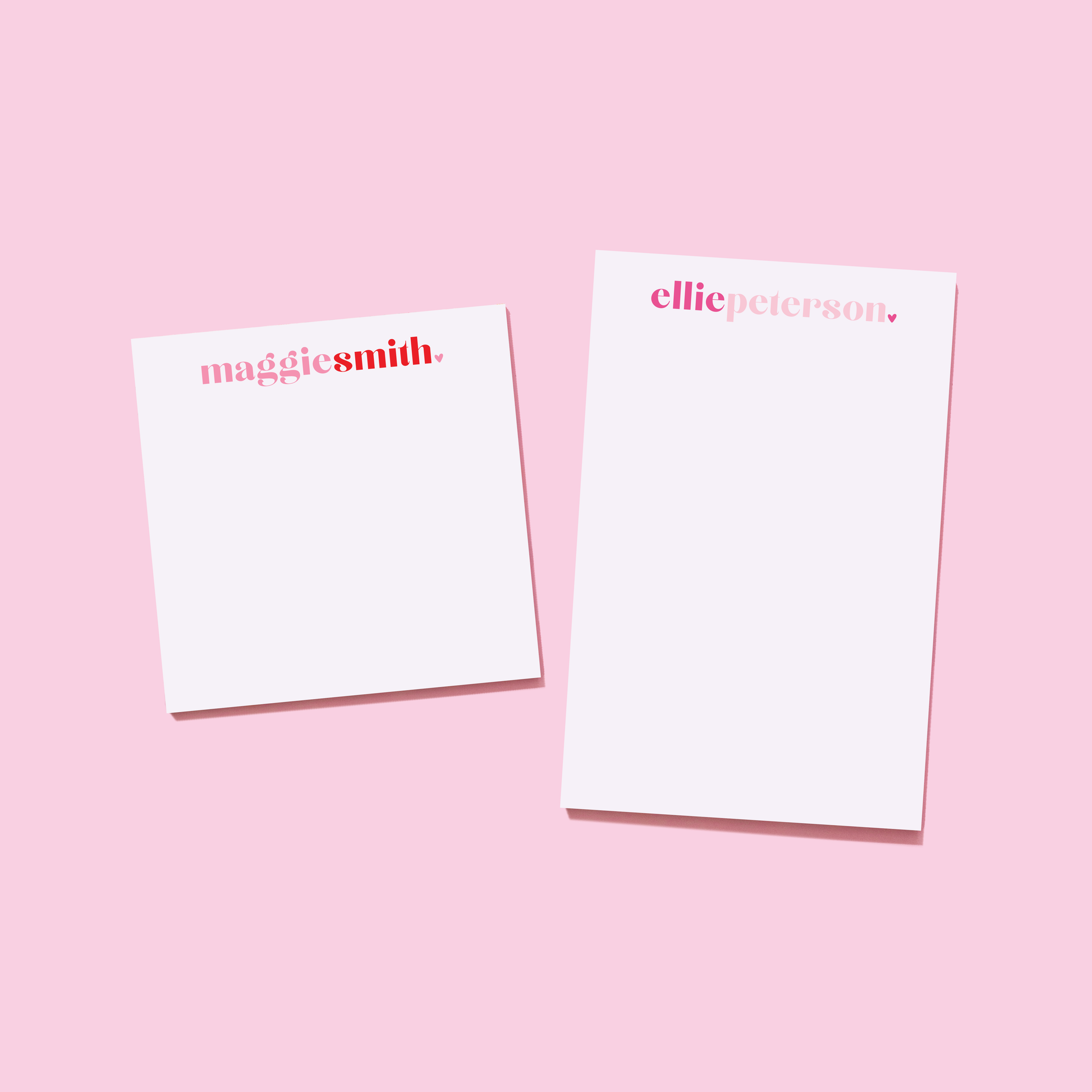 Valentine's Day Cheerful Heart Personalized Notepad