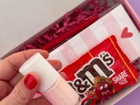 Striped Heart Tall & Skinny Notepad