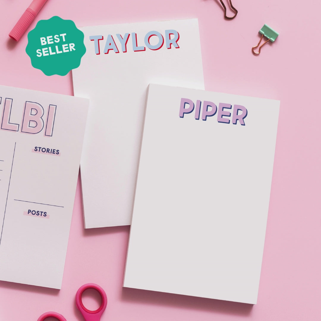 Modern Classics First Name Notepad