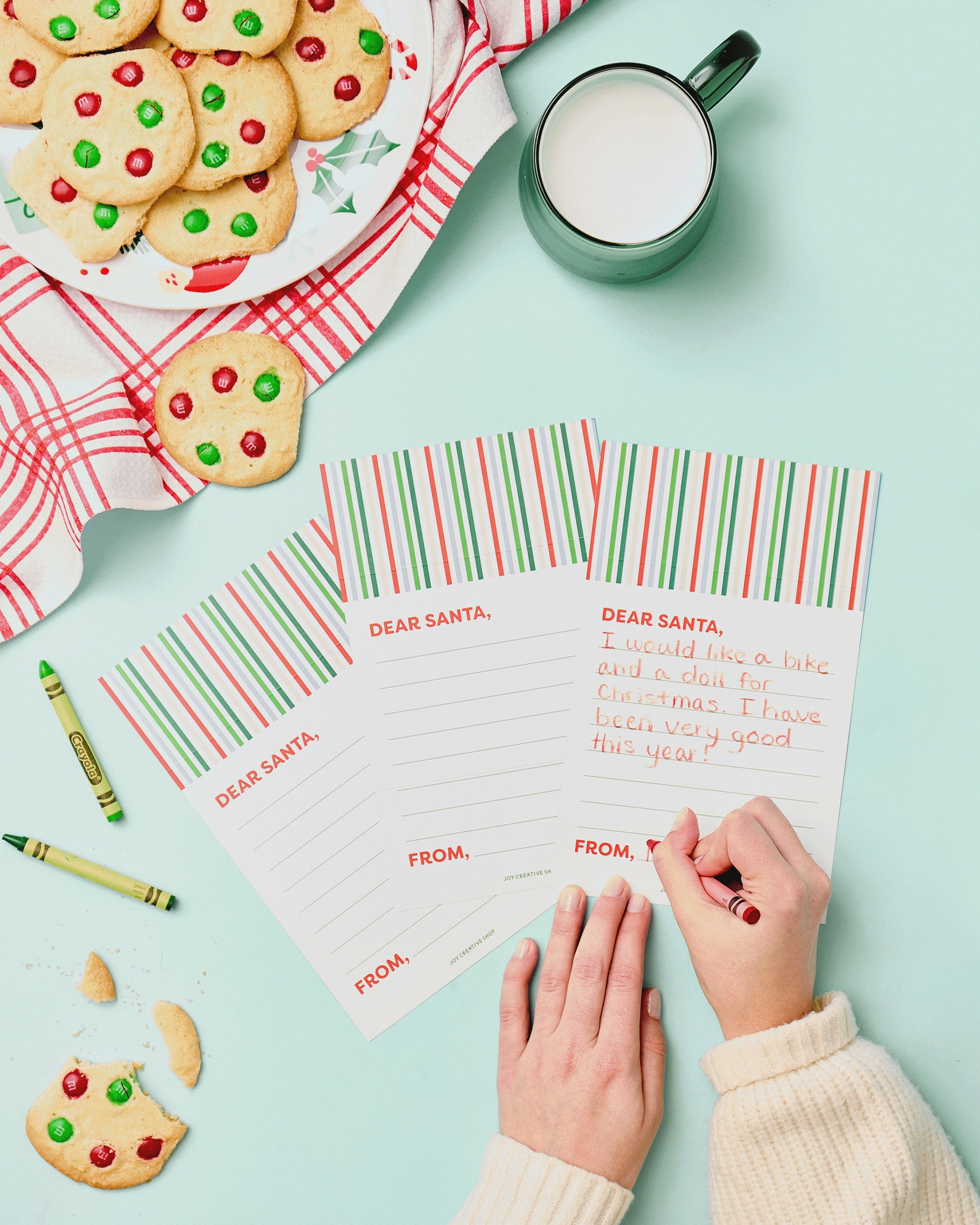 Kids Santa Letters Tri-folds Set