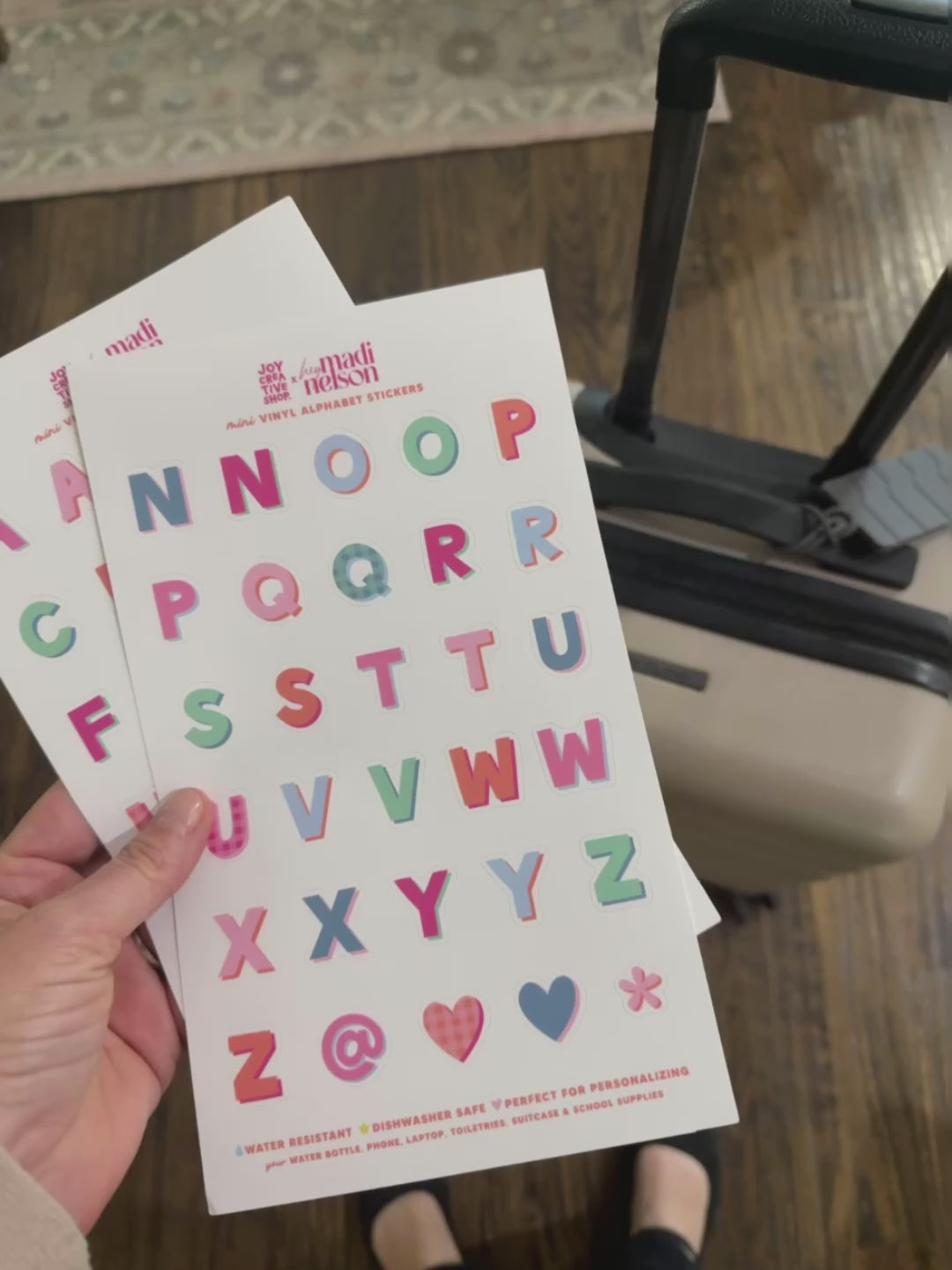 JCS x Madi Nelson Mini Alphabet Stickers