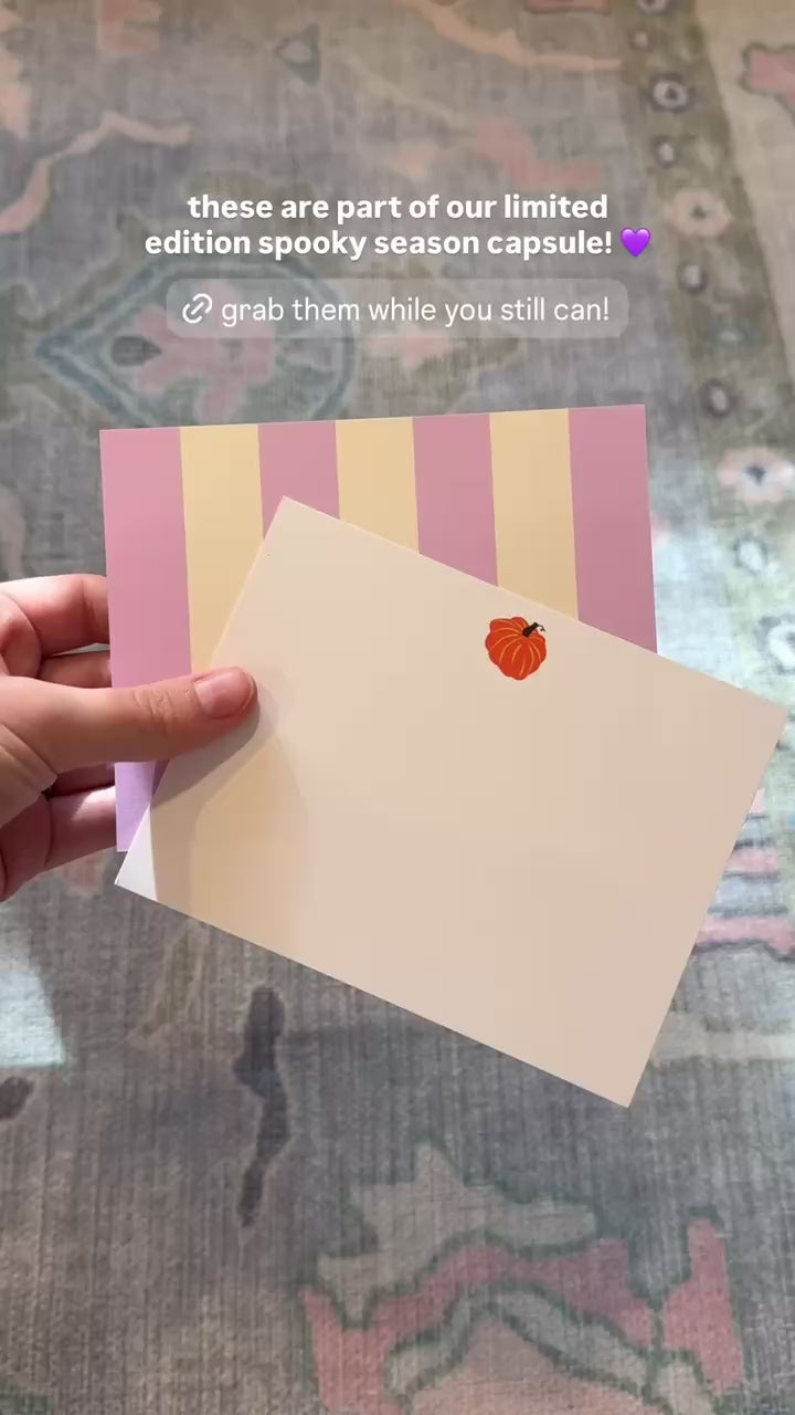 Fall & Halloween Pumpkin Stationery