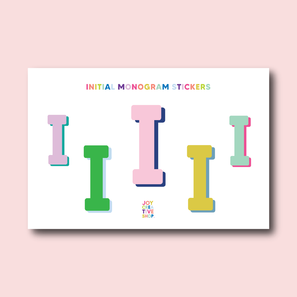 Vinyl Alphabet Stickers - Single Letter Sheets