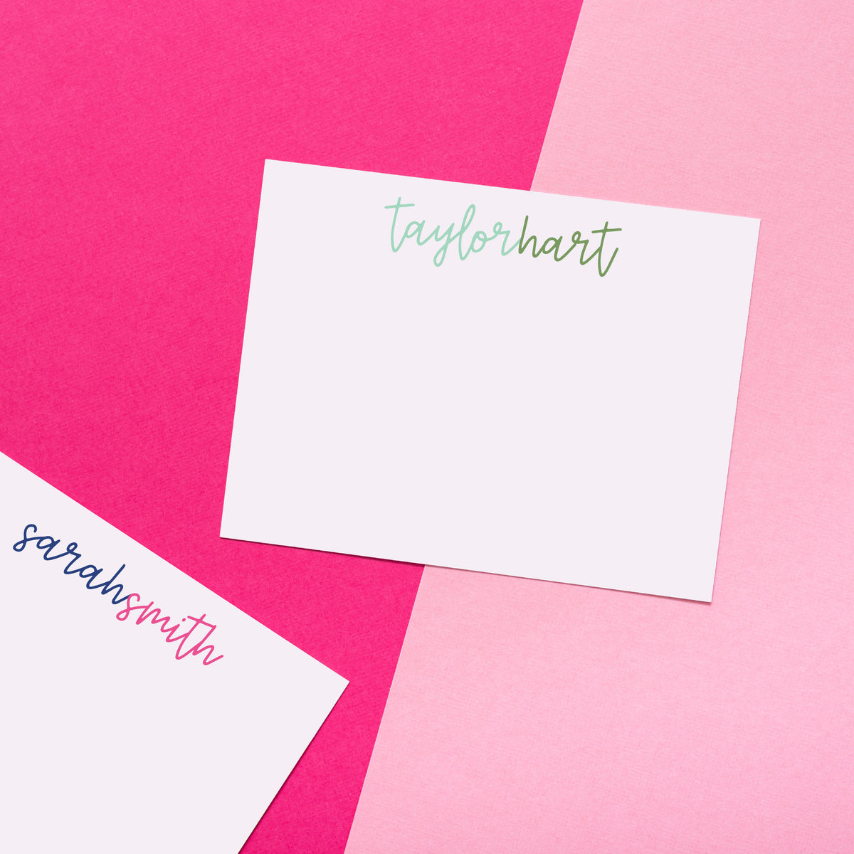 Connecting Script Personalized Stationery