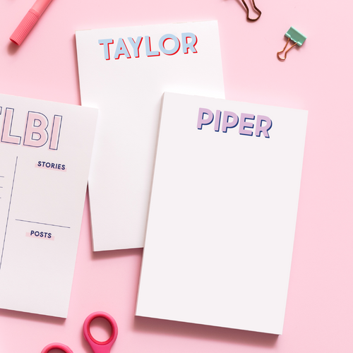 Modern Classics First Name Notepad