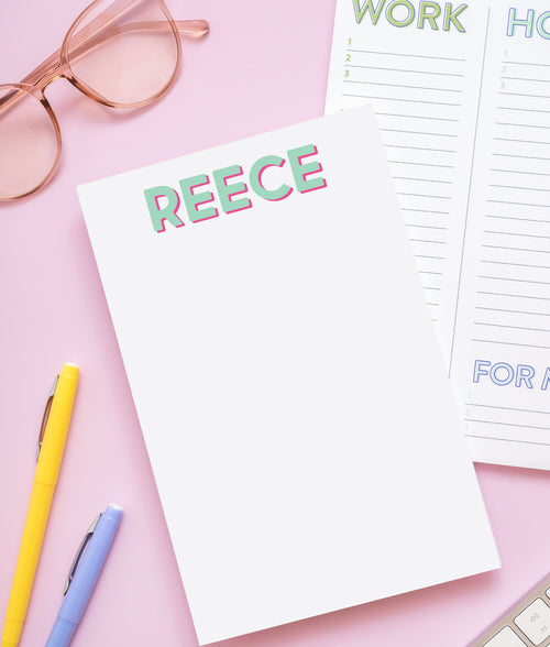 Modern Classics First Name Notepad